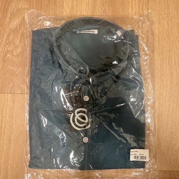 Easy Mondays Poplin Shirt - Vintage Navy (Brand New) - Picture 2 of 4